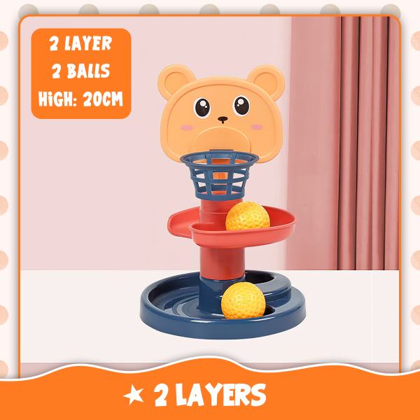 Baby Rolling Ball Pile Tower Rotating Track Early Education Toy