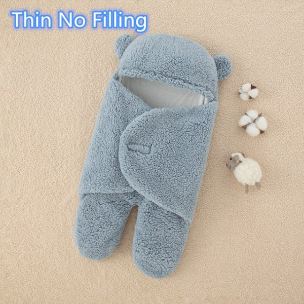 Baby Sleeping Bag Ultra-Soft Fluffy Fleece Blanket