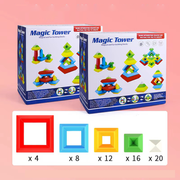 Pyramids Stacking Blocks